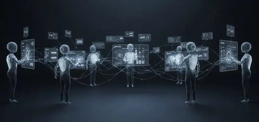 La collaborazione tra agenti IA.