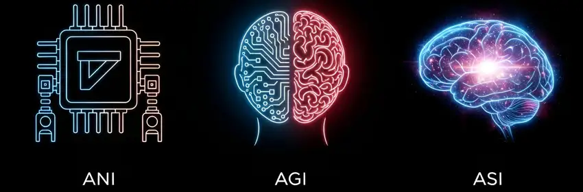 Tipi di Intelligenza Artificiale: Cosa Sono ANI, AGI e ASI ?
