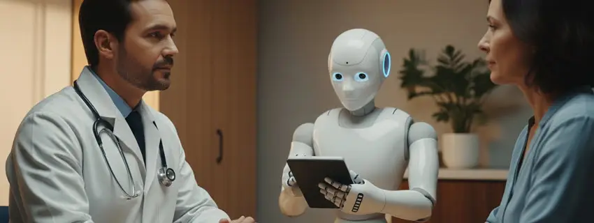 AI takes notes and the doctor goes back to listening.