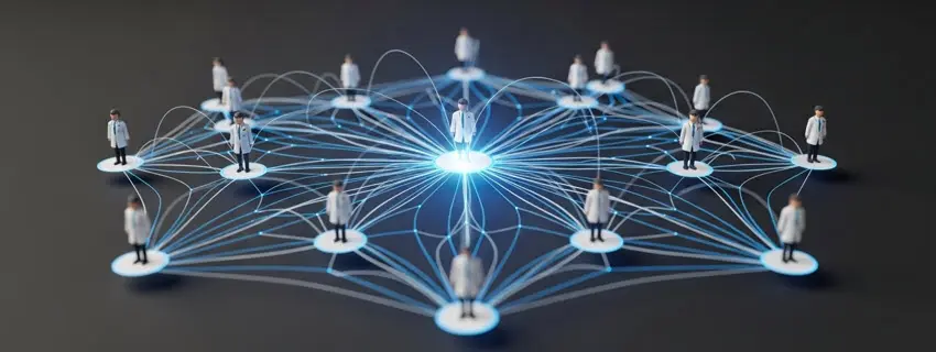 La visione: l’IA come collegamento tra i medici.